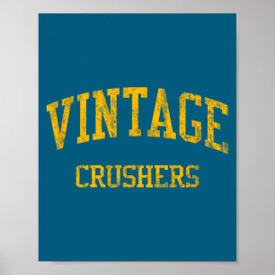 Vintage high school hs napa ca vintage sports poster