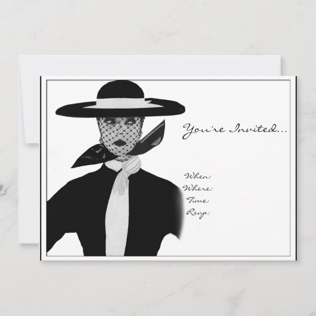 Vintage High Society Invitation (Front)