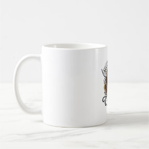 Vintage Highland Cow Floral Crazy Quote Design_1 Coffee Mug