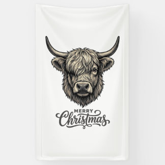 Vintage Highland Cow Merry Christmas Shirt_1 Banner