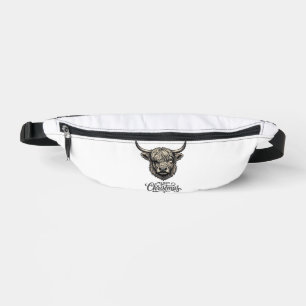 Vintage Highland Cow Merry Christmas Shirt_1 Bum Bags