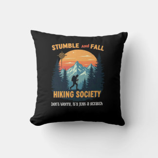 Vintage Hiking Stumble And Fall Hiking Society Don Cushion