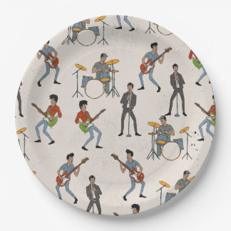 Vintage Hillbill Rockers Paper Plate