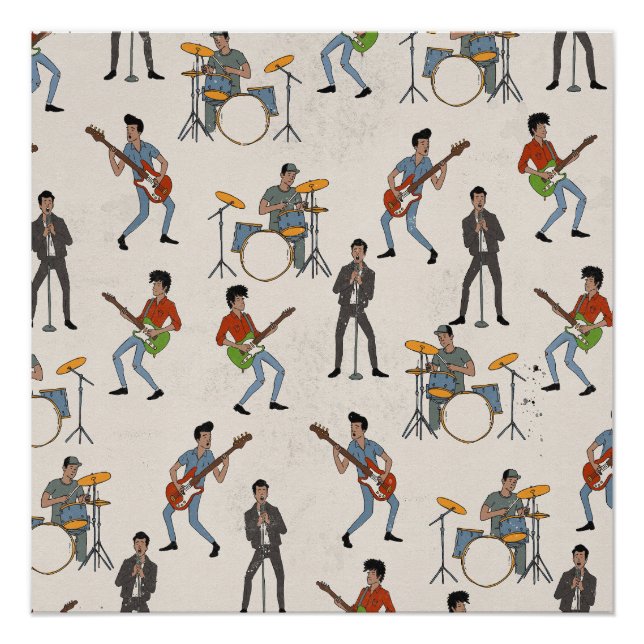 Vintage Hillbill Rockers Poster (Front)