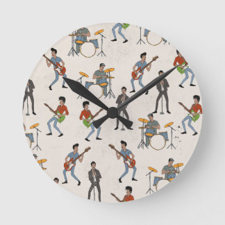 Vintage Hillbill Rockers Round Clock