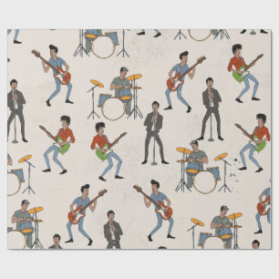 Vintage Hillbill Rockers Wrapping Paper