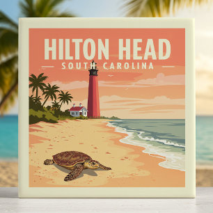 Vintage Hilton Head South Carolina Tile