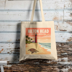 Vintage Hilton Head South Carolina Tote Bag