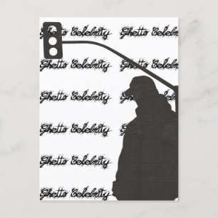 Vintage Hip hop Ghetto Celebrity Street Urban Holiday Postcard