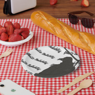 Vintage Hip hop Ghetto Celebrity Street Urban Paper Plate