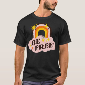 Vintage Hippie Bohemian Style Be Free T-Shirt