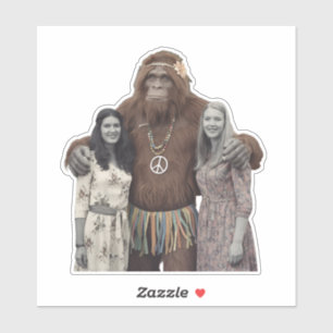 Vintage Hippie Ladies and Sasquatch