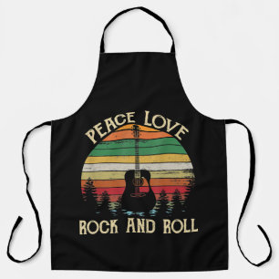 Vintage Hippie Van Flower Bus Peace Love Apron