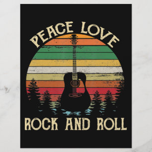 Vintage Hippie Van Flower Bus Peace Love Flyer