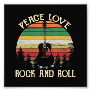 Vintage Hippie Van Flower Bus Peace Love Photo Print