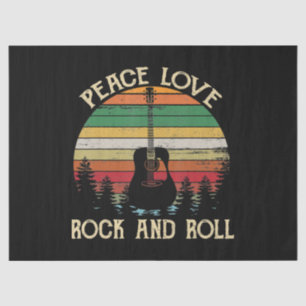 Vintage Hippie Van Flower Bus Peace Love Tissue Paper