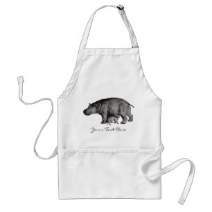 Vintage Hippo Apron