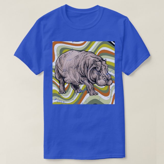 Vintage Hippo T-Shirt (Design Front)