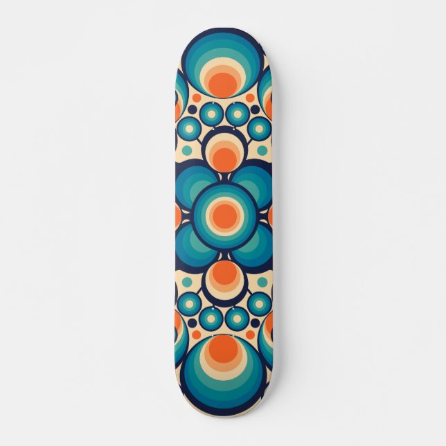 Vintage hippy design skateboard (Front)