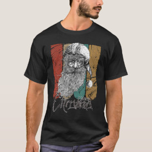 Vintage Hipster Santa Claus Xmas Retro Santa Chris T-Shirt