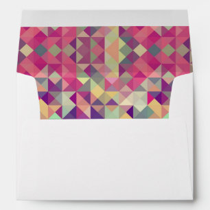 Vintage Hipsters Geometric Pattern. Envelope