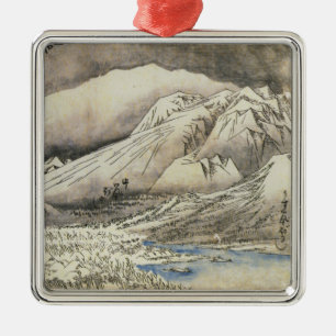 Vintage Hiroshige Japanese Christmas Ornament
