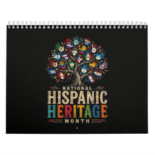 Vintage Hispanic Heritage Month Tree of Unity Calendar