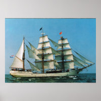 Vintage historic ships, Europa, Holland
