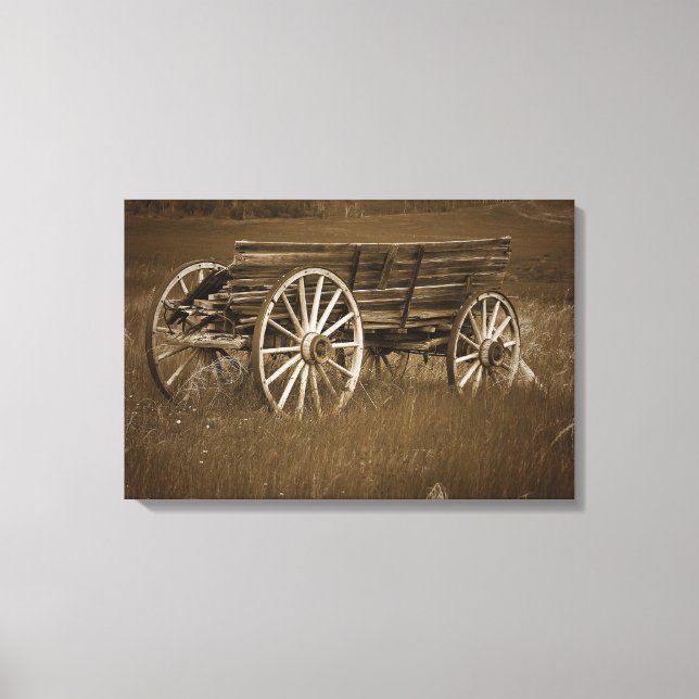 Vintage Historical Wagon #1 Canvas Wall Art (Front)