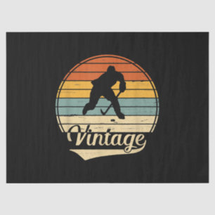 Vintage Hockey Lover My Favourite Sport Is Hocke Tissue Paper