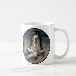 Vintage hockey skate coffee mug