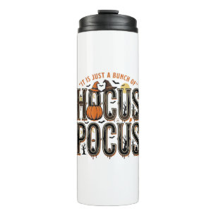 Vintage Hocus Pocus Halloween Pumpkin Shirt Design Thermal Tumbler