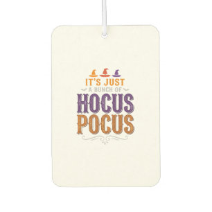 Vintage Hocus Pocus Halloween Typography Design_1 Car Air Freshener