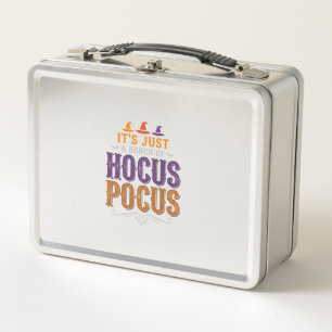 Vintage Hocus Pocus Halloween Typography Design_1 Metal Lunch Box