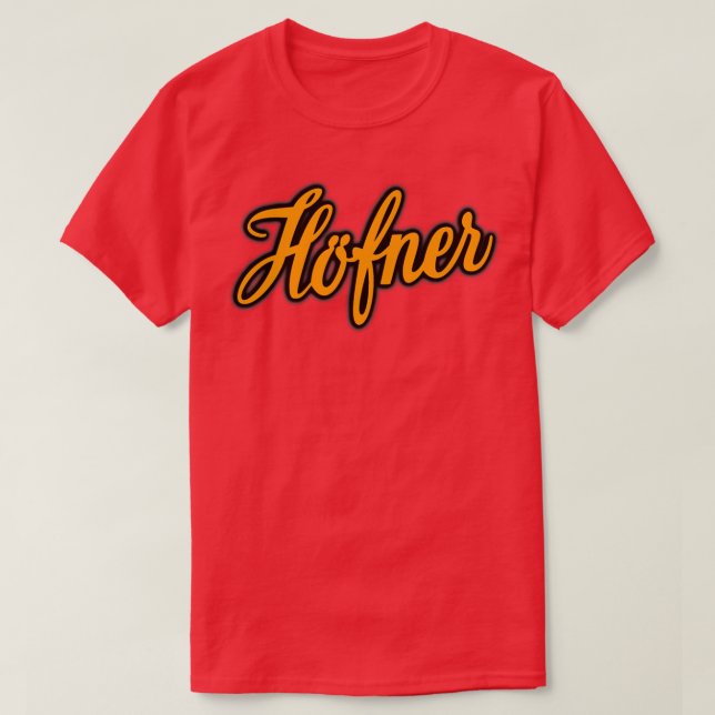 Vintage Hofner Orange T-Shirt (Design Front)