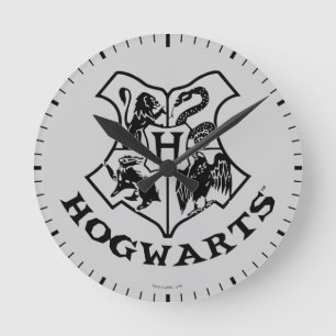 Vintage HOGWARTS™ School Crest Round Clock