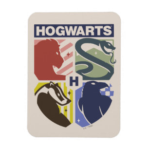 Vintage HOGWARTS™ Stamped Crest Magnet