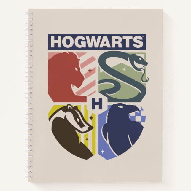 Vintage HOGWARTS™ Stamped Crest Notebook (Front)