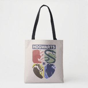 Vintage HOGWARTS™ Stamped Crest Tote Bag