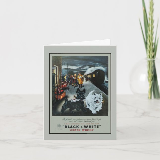 Vintage Holiday Advertisement Note or Holiday Card (Front)