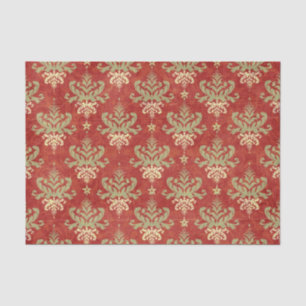 vintage Holiday Christmas patterns Tissue Paper