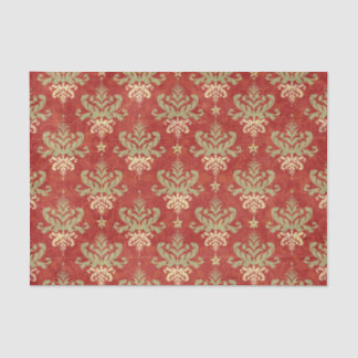 vintage Holiday Christmas patterns Tissue Paper