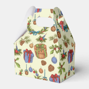 Vintage Holiday Gifts   Christmas Favour Box