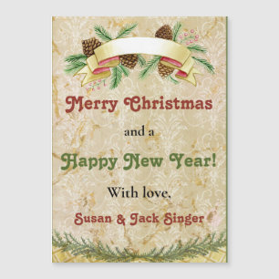 Vintage Holiday Greetings Christmas and New Year