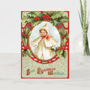 Vintage Holiday Greetings, Christmas Card