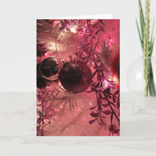 Vintage Holiday Ornament Ball Pink
