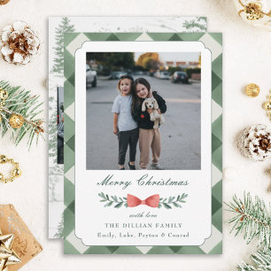 Vintage Holiday Photo Cards Printed or Digital