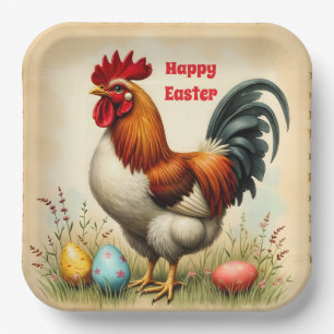 Vintage Holiday Trendy Easter Collection Paper Plate