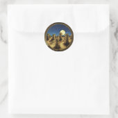 Vintage Holidays, A Glad Thanksgiving Day Classic Round Sticker (Bag)