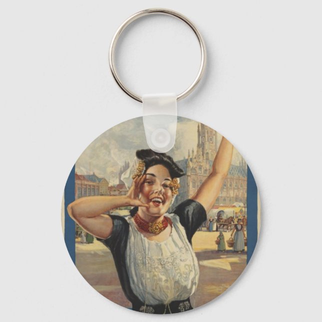 Vintage Holland Air Travel Key Ring (Front)